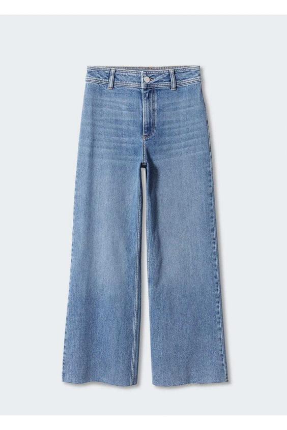 شلوار جین زنانه آبی مانگو ا Yüksek Bel Culotte KadınJean Pantolon|پیشنهاد محصول