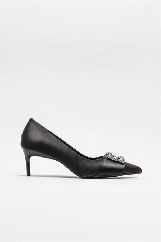 کفش پاشنه دار زنانه سیاه برند elle ا Siyah Kadın Topuklu Ayakkabı|پیشنهاد محصول