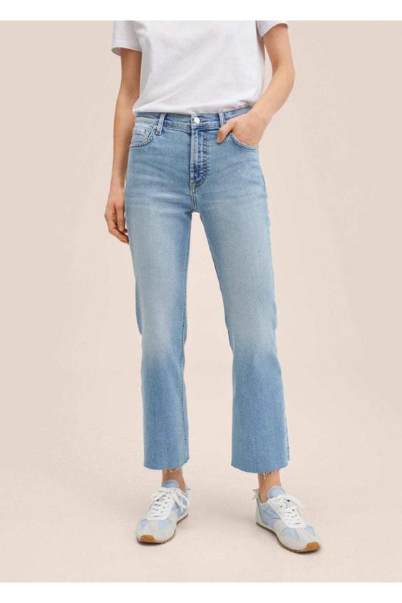 شلوار جین زنانه آبی برند mango ا Yüksek Belli Bootcut Jean|پیشنهاد محصول