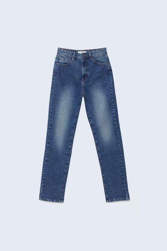 شلوار جین زنانه آبی برند stradivarius ا Straight Fit Jean|پیشنهاد محصول