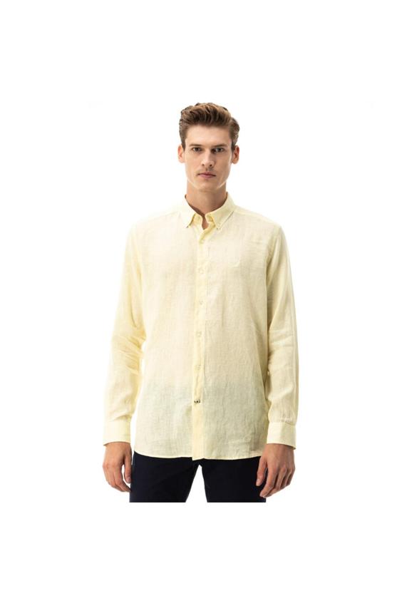 پیراهن آستین بلند مردانه زرد برند nautica ا Nautıca Erkek Classic Fit Sarı Gömlek|پیشنهاد محصول