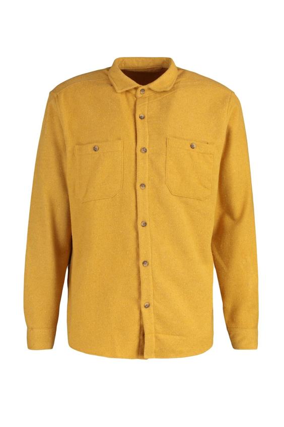 پیراهن آستین بلند مردانه زرد ترندیول من ا Hardal Erkek Regular Fit Düğmeli Cepli Gömlek TMNAW23GO00033|پیشنهاد محصول
