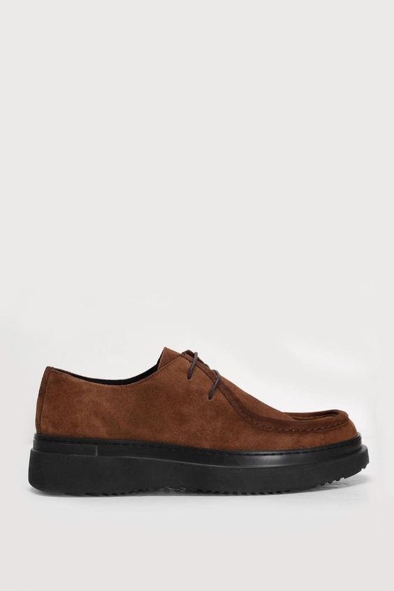 خرید اینترنتی کفش رسمی مردانه قهوه ای لوفیان 112230187 ا Dean Erkek Deri Ayakkabı Taba|پیشنهاد محصول