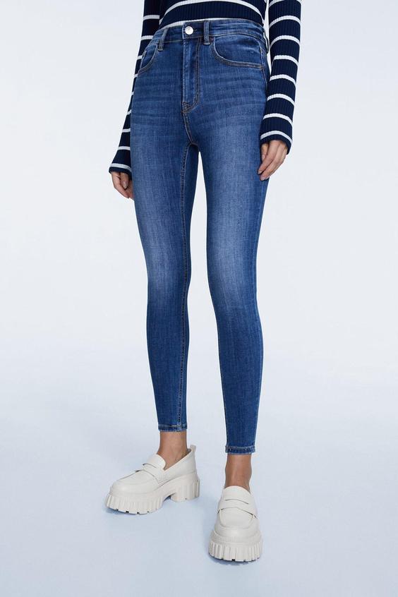 شلوار جین زنانه آبی برند stradivarius ا Normal Bel Skinny Jean|پیشنهاد محصول