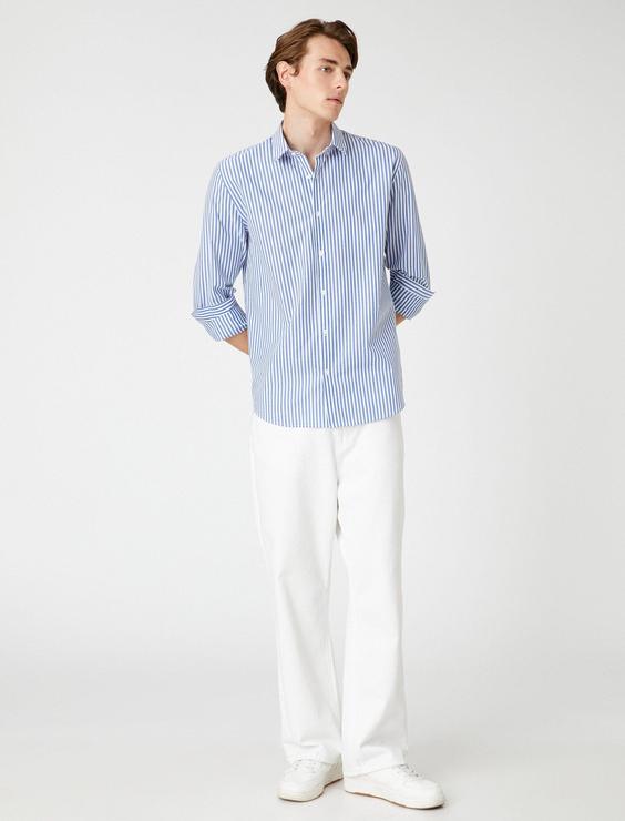 پیراهن مردانه - محصول برند کوتون ترکیه - کد محصول : koton-3WAM60224HW|پیشنهاد محصول