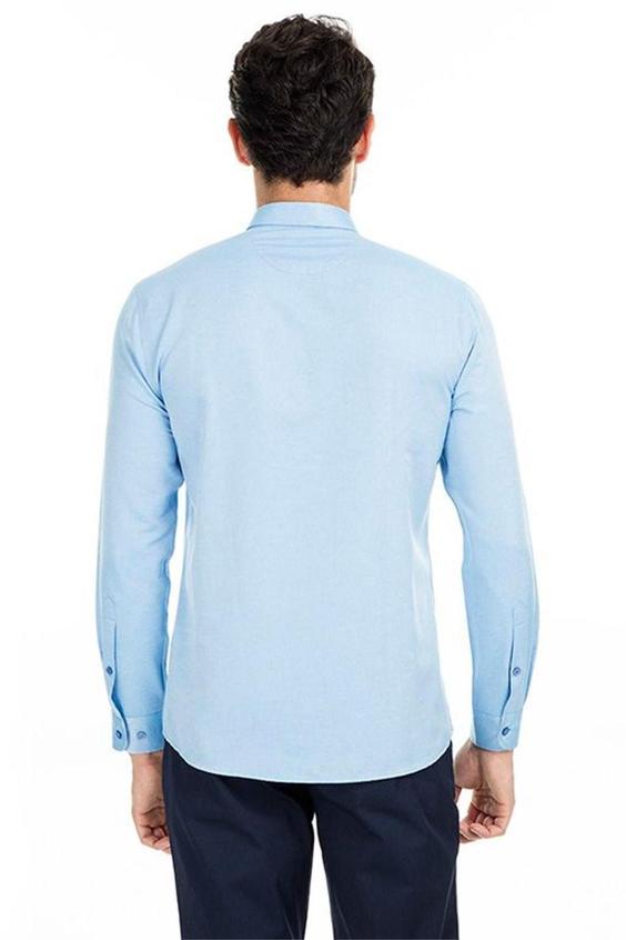 پیراهن آستین بلند مردانه آبی برند us polo assn 813815 ا Erkek Gömlek 813815|پیشنهاد محصول