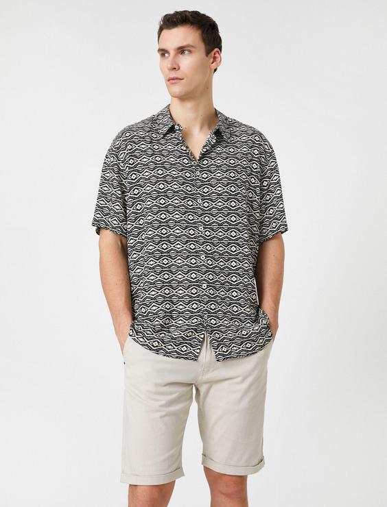 پیراهن مردانه - محصول برند کوتون ترکیه - کد محصول : koton-3SAM60019HW|پیشنهاد محصول