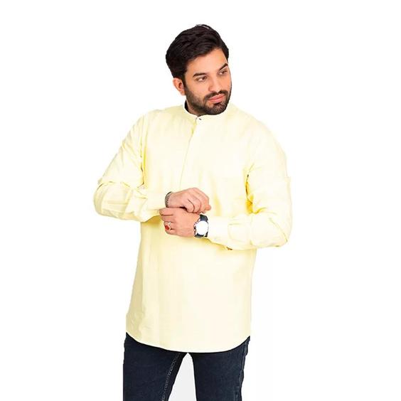 پیراهن طلبگی کلاسیک آستین بلند سه دکمه رنگی کد PC12163|پیشنهاد محصول