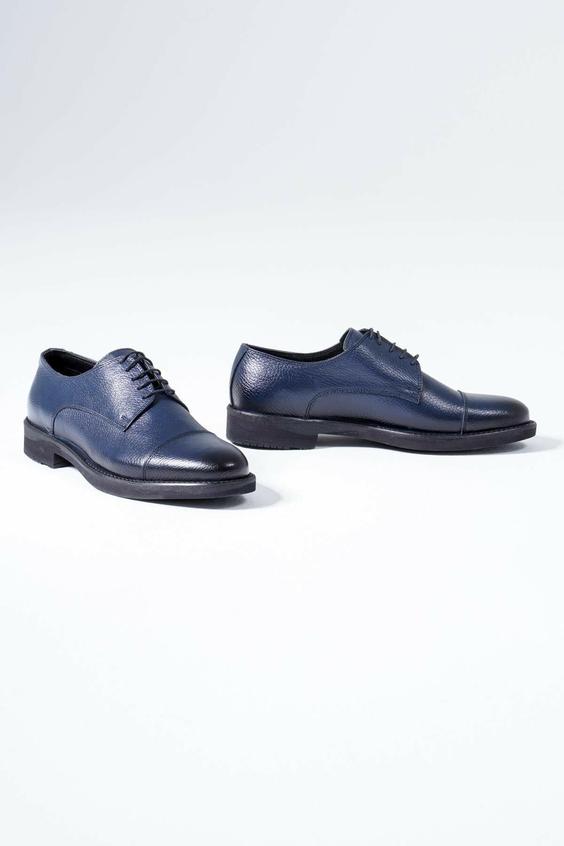 کفش کلاسیک دربی مردانه چرم اصل آبی سی زد لندن CZ london (ساخت ترکیه)|پیشنهاد محصول