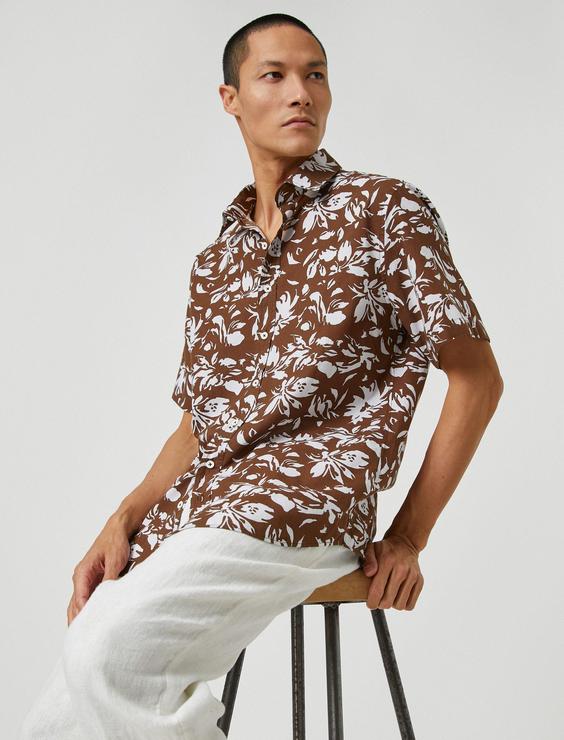 پیراهن مردانه - محصول برند کوتون ترکیه - کد محصول : koton-3SAM60007HW|پیشنهاد محصول