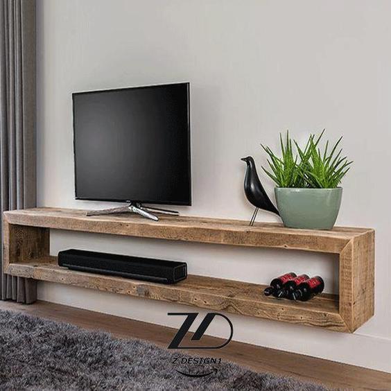 میز تلویزیون چوبی دیواری جدید|پیشنهاد محصول