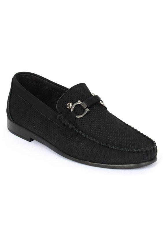 کفش رسمی مردانه سیاه برند pierre cardin ا 2571 Erkek Siyah Nubuk Loafer Ayakkabı|پیشنهاد محصول