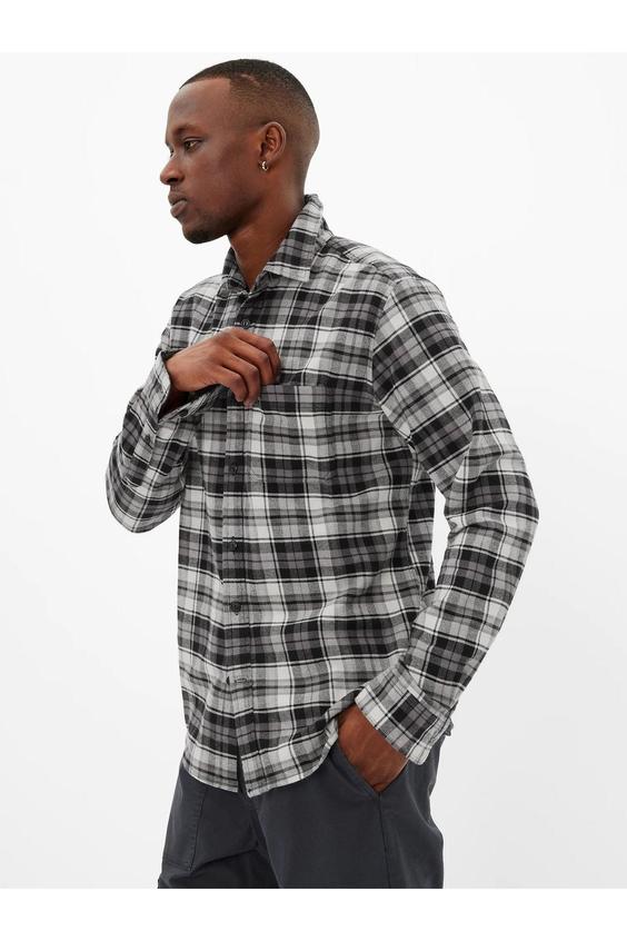 پیراهن آستین بلند مردانه طوسی گپ|پیشنهاد محصول