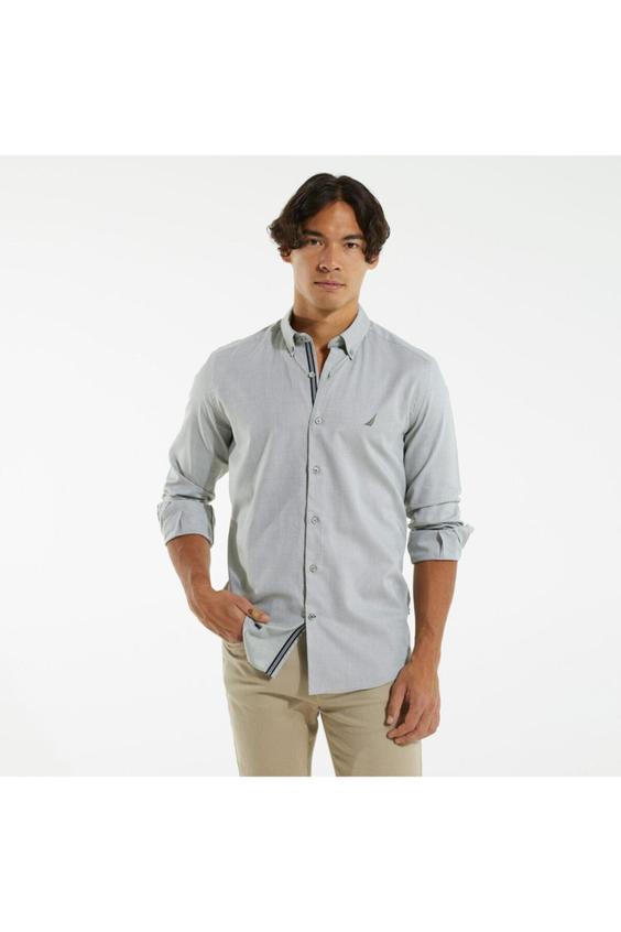 پیراهن آستین بلند مردانه نقره ای ناتیکا|پیشنهاد محصول