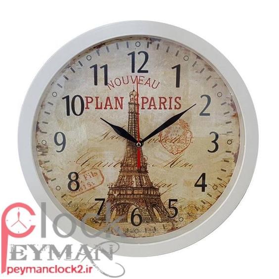 فروش عمده ساعت دیواری مدل نقشه پاریس 10عددی|پیشنهاد محصول