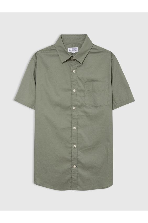 پیراهن آستین کوتاه مردانه سبز برند gap|پیشنهاد محصول