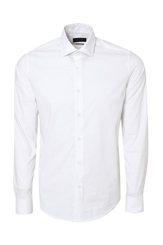 پیراهن آستین بلند مردانه سفید لوفیان|پیشنهاد محصول