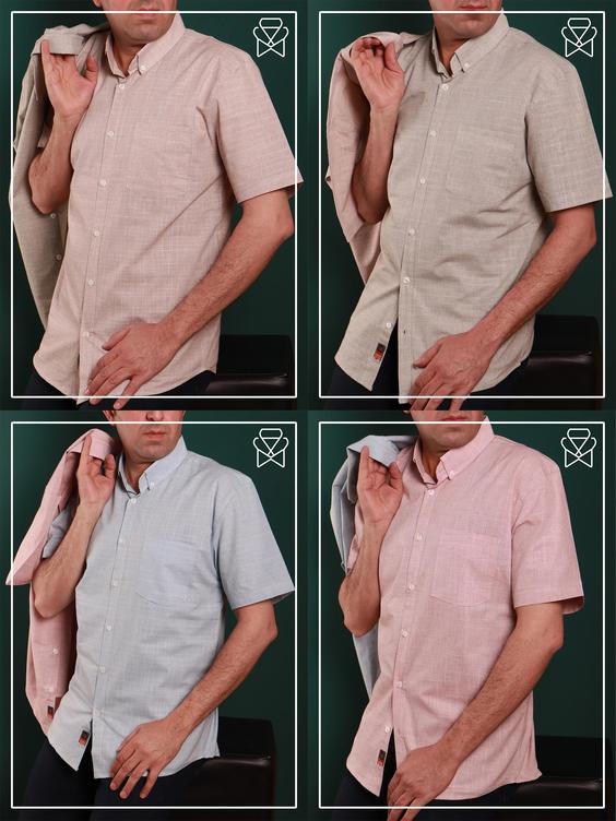 پیراهن اسلپ آستین کوتاه مردانه کد 7423|پیشنهاد محصول