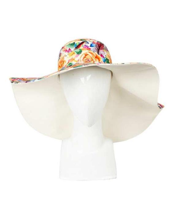 کلاه زنانه دورو لبه بلند چند رنگ گلدار تارتن Tartan|پیشنهاد محصول