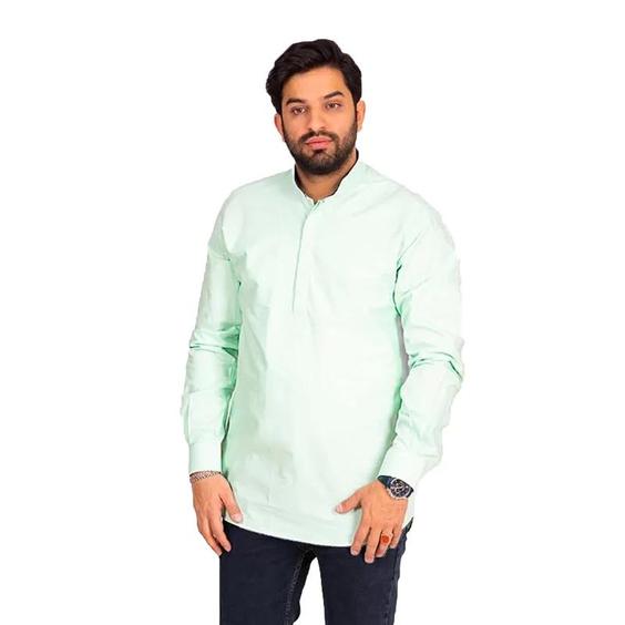 پیراهن طلبگی کلاسیک آستین بلند سه دکمه رنگی کد PC12162|پیشنهاد محصول