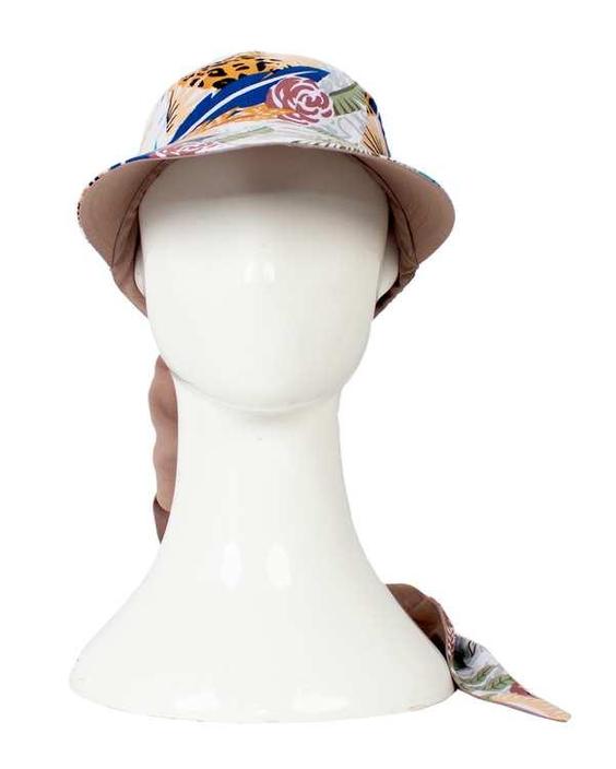 کلاه زنانه دورو گره اي خاکي هاوايي تارتن Tartan|پیشنهاد محصول