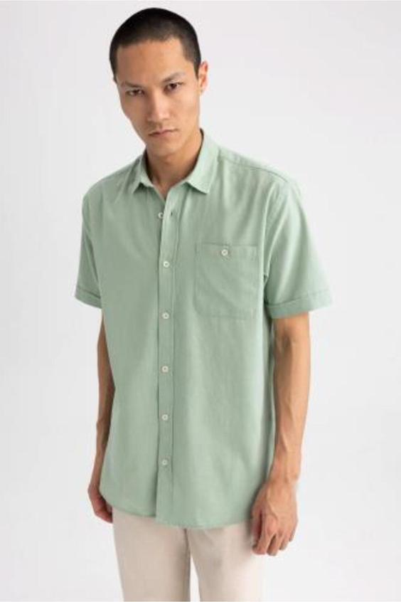 پیراهن آستین بلند مردانه سبز دفکتو|پیشنهاد محصول