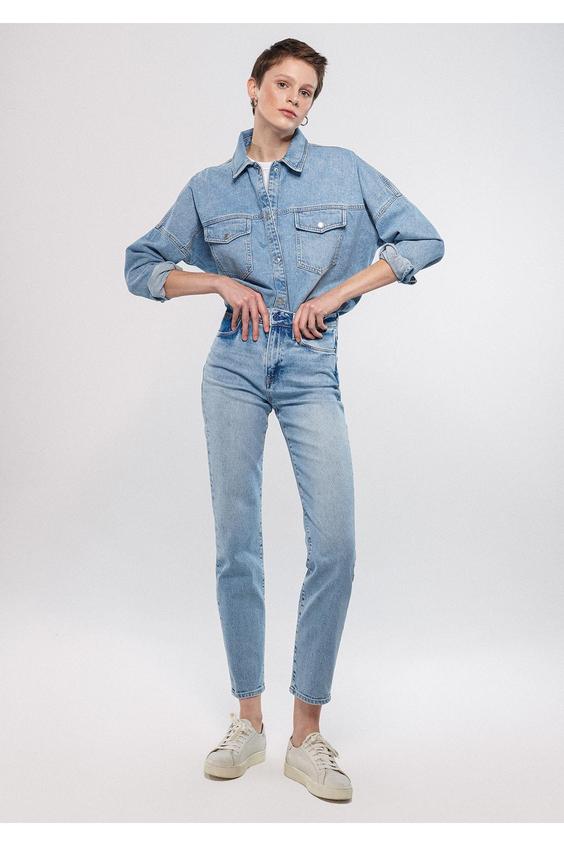 شلوار جین زنانه آبی ماوی|پیشنهاد محصول