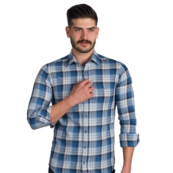 پیراهن پنبه ای مردانه چهارخانه اسکورت Escort - کد S2064|پیشنهاد محصول