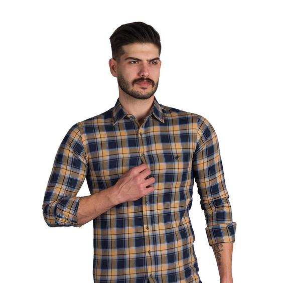 پیراهن پنبه ای مردانه چهارخانه اسکورت Escort - کد S2065|پیشنهاد محصول