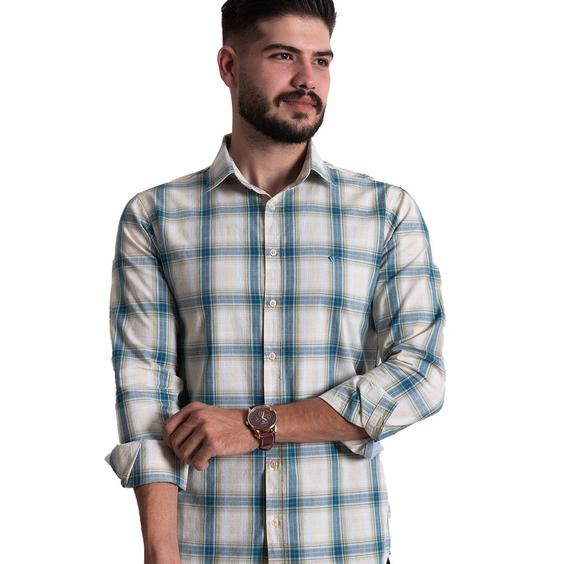 پیراهن پنبه ای مردانه چهارخانه اسکورت Escort - کد S2056|پیشنهاد محصول