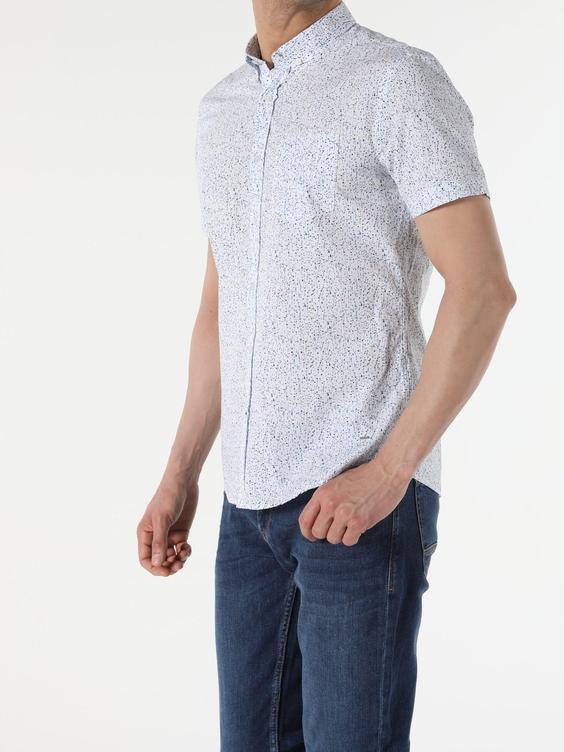 پیراهن آستین کوتاه سفید مردانه کولینز کد:CL1049277|پیشنهاد محصول