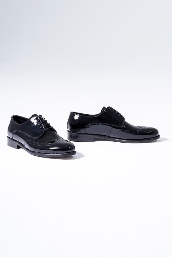 کفش‌ دربی کلاسیک مردانه چرم اصل با بند سی زد لندن CZ london (برند ترکیه)|پیشنهاد محصول
