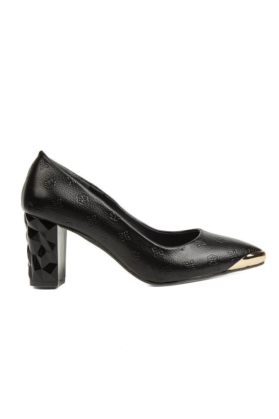 کفش پاشنه دار زنانه برند pierre cardin PC-51752 ا Siyah Desen Kadın Topuklu Ayakkabı|پیشنهاد محصول