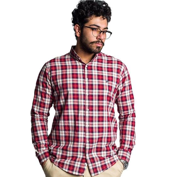 پیراهن پنبه ای مردانه چهارخانه اسکورت Escort - کد S2033|پیشنهاد محصول