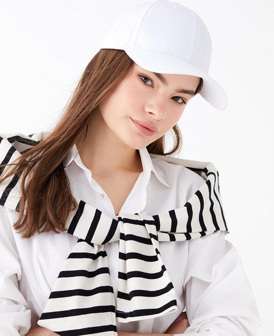 خرید اینترنتی کلاه کپ زنانه سفید السی وایکیکی S36949Z8 ا Kadın Kep Şapka|پیشنهاد محصول