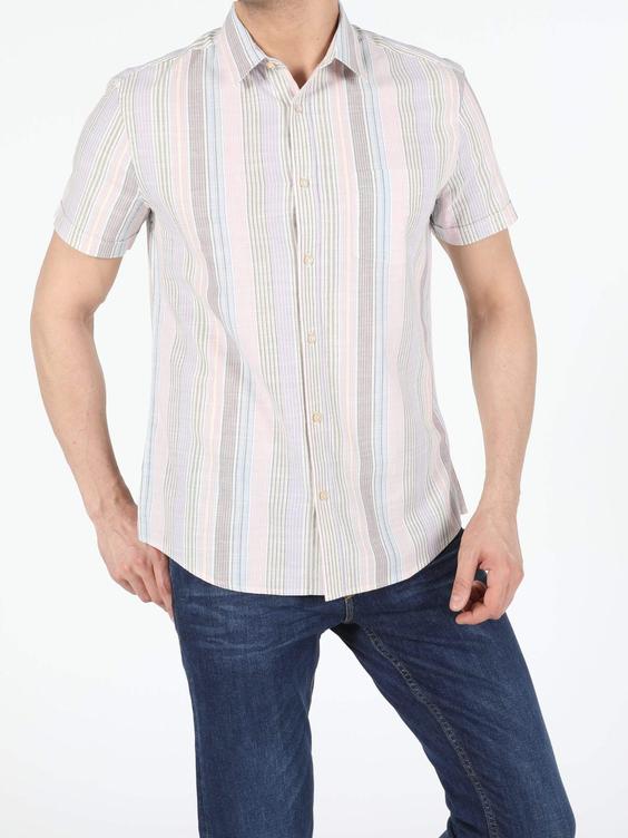 پیراهن آستین کوتاه رنگارنگ مردانه کولینز کد:CL1053967|پیشنهاد محصول