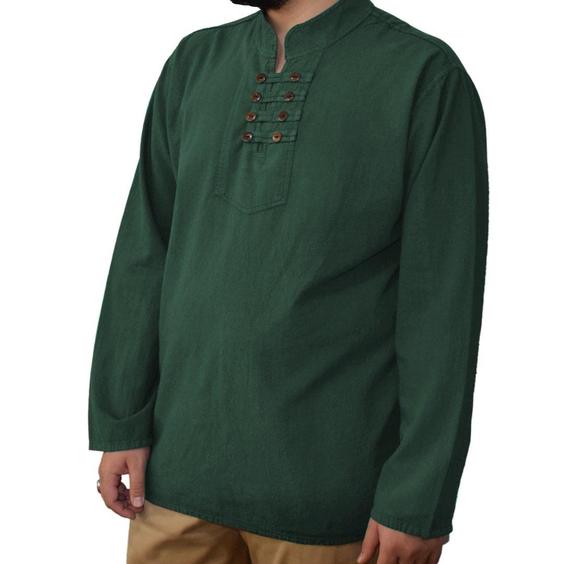 پیراهن مردانه ۸ دکمه سبز تیره|پیشنهاد محصول