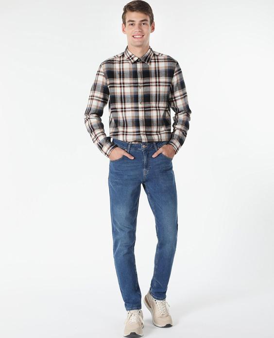 پیراهن آستین بلند بژ مردانه کولینز کد:CL1061370|پیشنهاد محصول