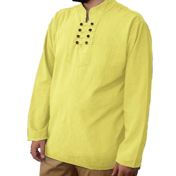 پیراهن 8 دکمه لیمویی مردانه|پیشنهاد محصول