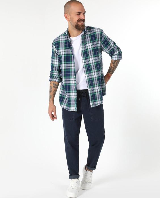 پیراهن آستین بلند لاجوردی مردانه کولینز کد:CL1061794|پیشنهاد محصول