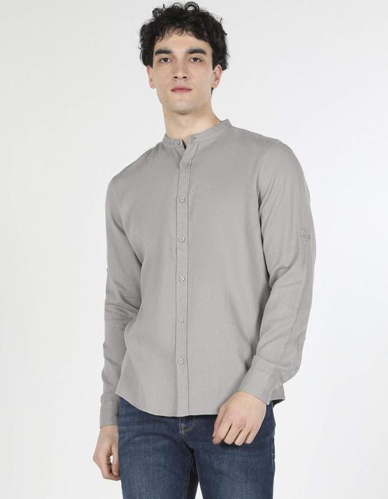 پیراهن آستین بلند بژ مردانه کولینز کد:CL1057488|پیشنهاد محصول