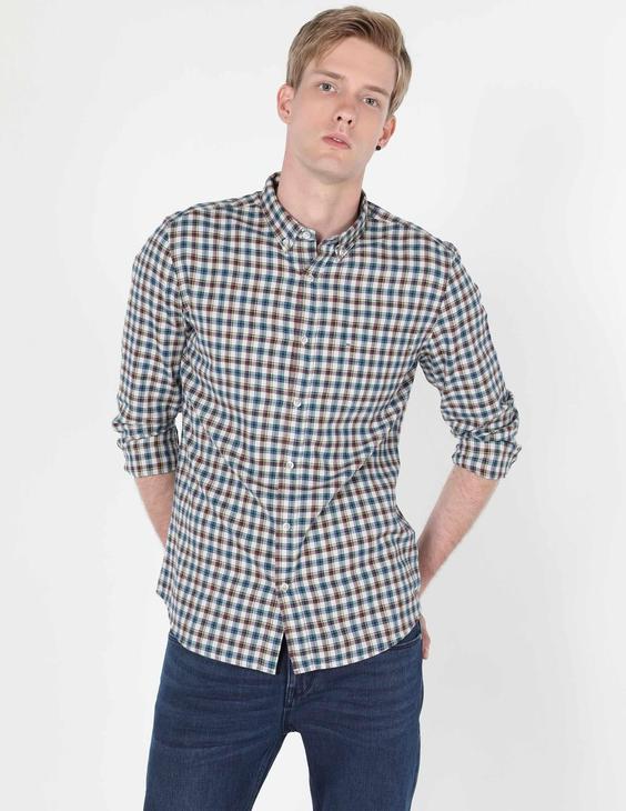 پیراهن آستین بلند رنگارنگ مردانه کولینز کد:CL1060061|پیشنهاد محصول