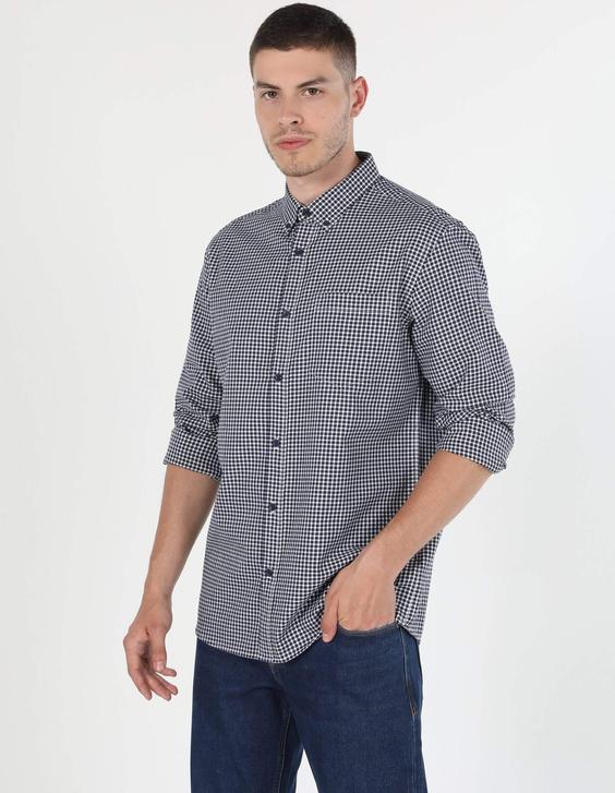 پیراهن آستین بلند لاجوردی مردانه کولینز کد:CL1044227|پیشنهاد محصول