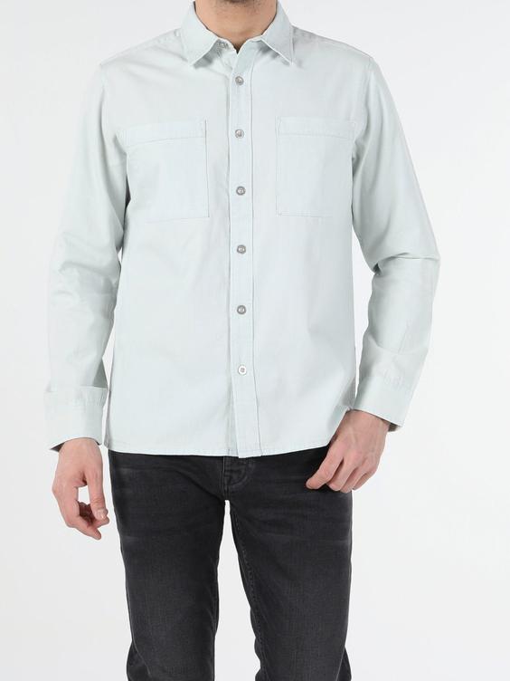 پیراهن آستین بلند دنیم مردانه کولینز کد:CL1054777|پیشنهاد محصول