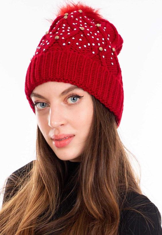 کلاه بافتنی تا شده نگین دار قرمز زنانه برند Nishy کد 1671866120|پیشنهاد محصول
