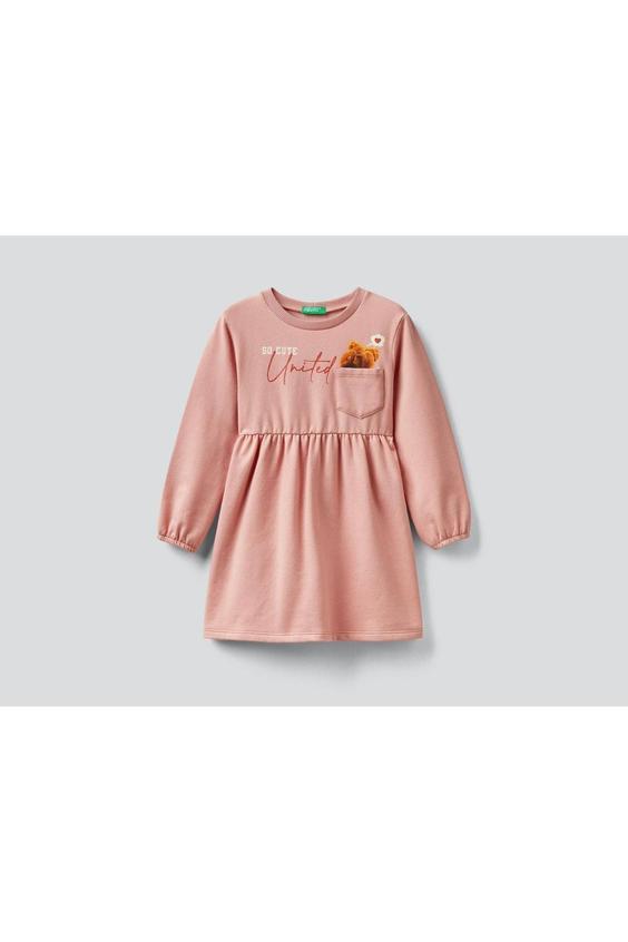 لباس بلند دخترانه بنتتون United Colors of Benetton | 222A35Q2GV00A-05R|پیشنهاد محصول