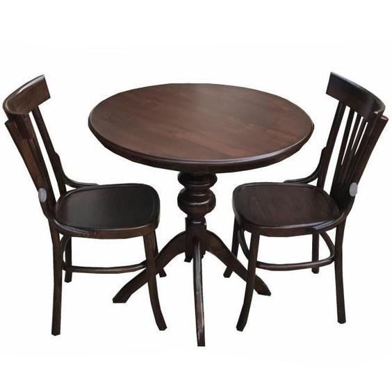 میز و صندلی ناهار خوری اسپرسان چوب مدل m04 - قهوه ای تیره|پیشنهاد محصول