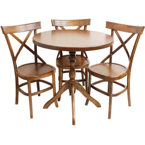 میز و صندلی ناهارخوری 3 نفره مدل ضرب دری کد 02 - قهوه ای روشن|پیشنهاد محصول