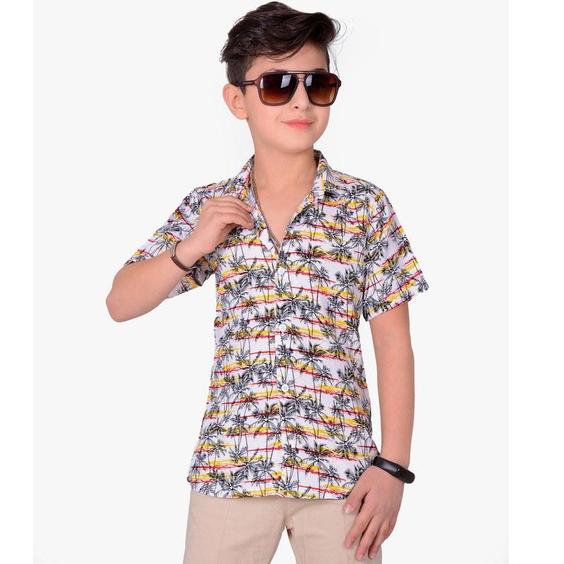 پیراهن پسرانه مدلا طرح هاوایی کد HOS1600|پیشنهاد محصول