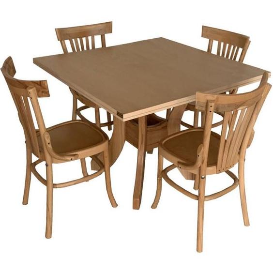 میز و صندلی ناهار خوری اسپرسان چوب کد Sm52 - قهوه ای روشن|پیشنهاد محصول